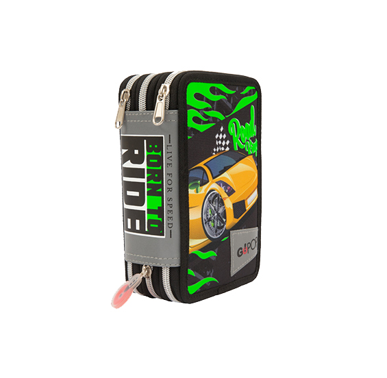 COMIX MINECRAFT ASTUCCIO 3 ZIP GREEN 70387