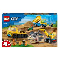 Lego City Camion Cantiere con Gru e Palla Demolizione 60391