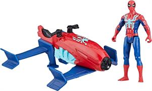 Spiderman Web Splashers Personaggio con Veicolo F8845