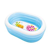 Gonfiabile Piscina Baby Ovale Trasparente 163x107 57482