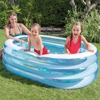 Gonfiabile Piscina Baby Ovale Trasparente 163x107 57482