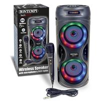 Bontempi Karaoke Cassa Torre Wireless con Microfono 491040