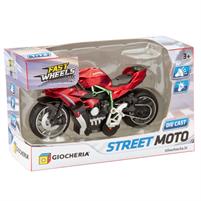 Fast Wheels Moto Die Cast Luci e Suoni 1:12 GGI240108