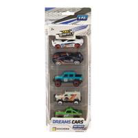 Fast Wheels Pack 5 Auto Diecast Dream Cars GGI240065