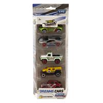 Fast Wheels Pack 5 Auto Diecast Dream Cars GGI240065