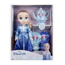 Disney Princess Elsa 35Cm con Tea Set 218384