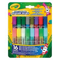 Crayola 16 Mini Colle Glitter Lavabili 694200