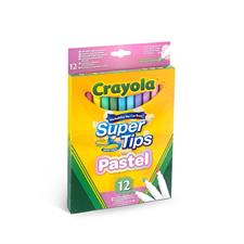 Crayola 12 Pennarelli Superpunta Colori Pastello 587515