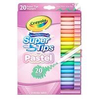 Crayola 20 Pennarelli Superpunta Lavabili Pastello 587517