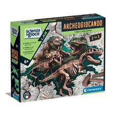 Scienza e Gioco Archeogiocando T-Rex Smilodon 2in1 19394