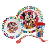 Mickey Piatti Set 5pz con Bicchiere ST74350