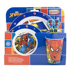 Spiderman Piatti Set 5pz con Bicchiere ST74750