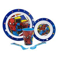 Spiderman Piatti Set 5pz con Bicchiere ST74750